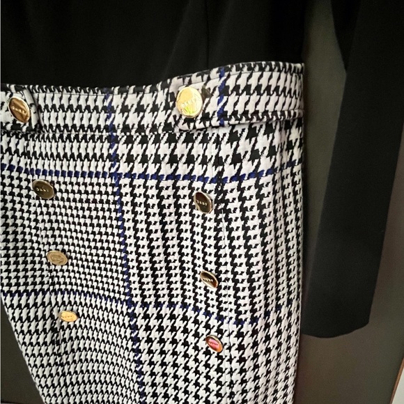 Beautiful DKNY black & houndstooth dress.  Size 4 Excellent Condition - Picture 6 of 10